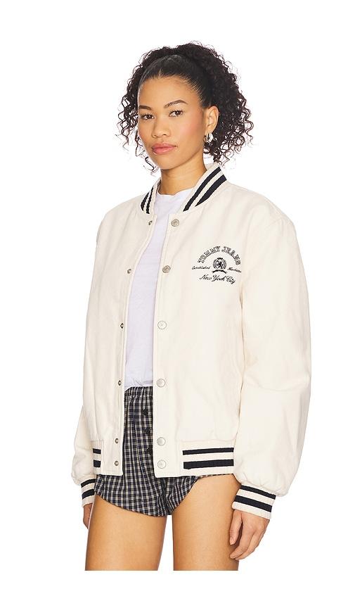 Tommy Hilfiger Varsity Jacket in White Lyst UK