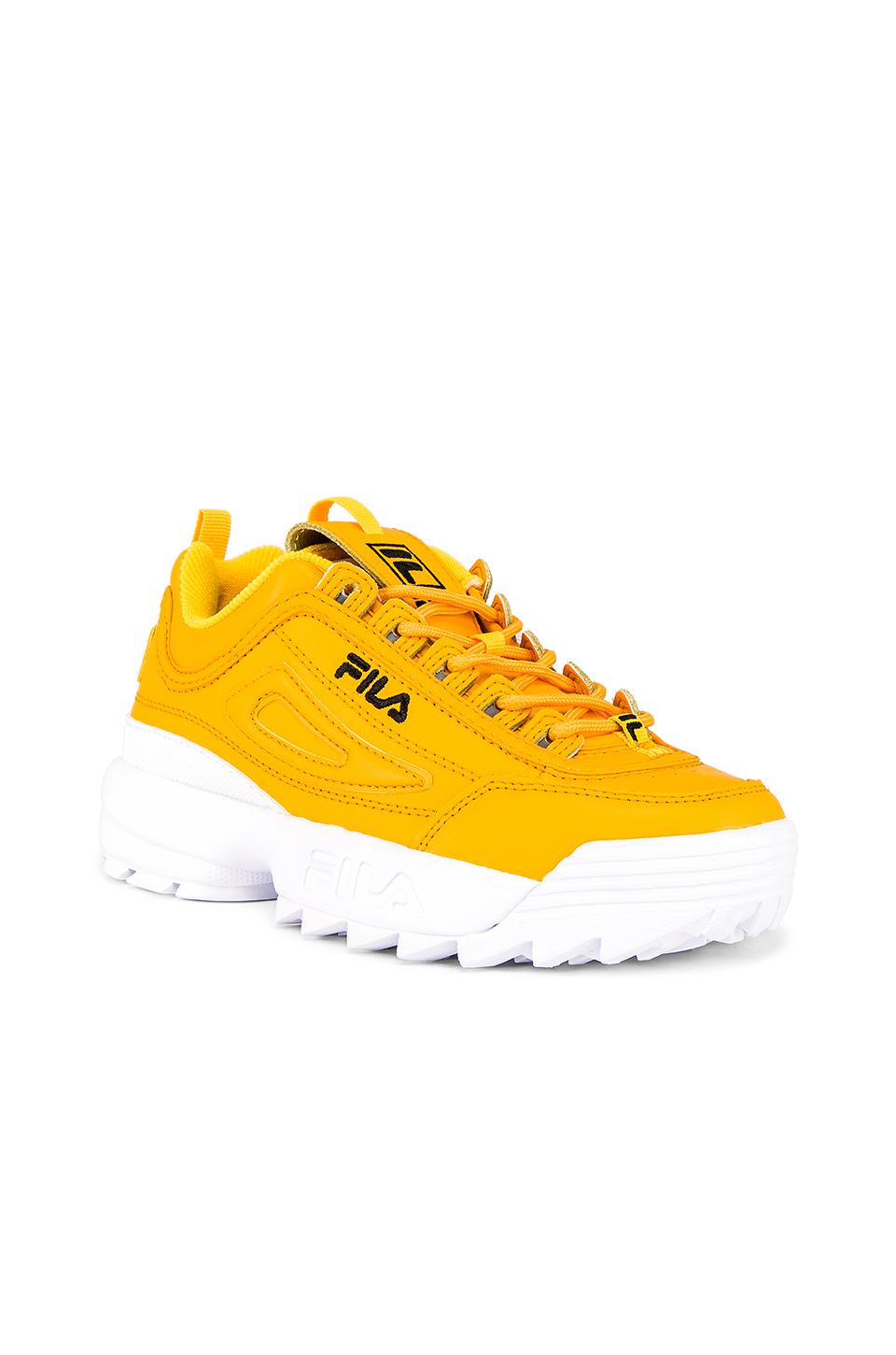 Fila Disruptor Ii Premium Sneaker in Gold Black & White (Yellow) | Lyst