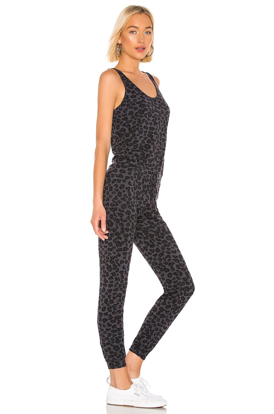 monrow leopard jumpsuit