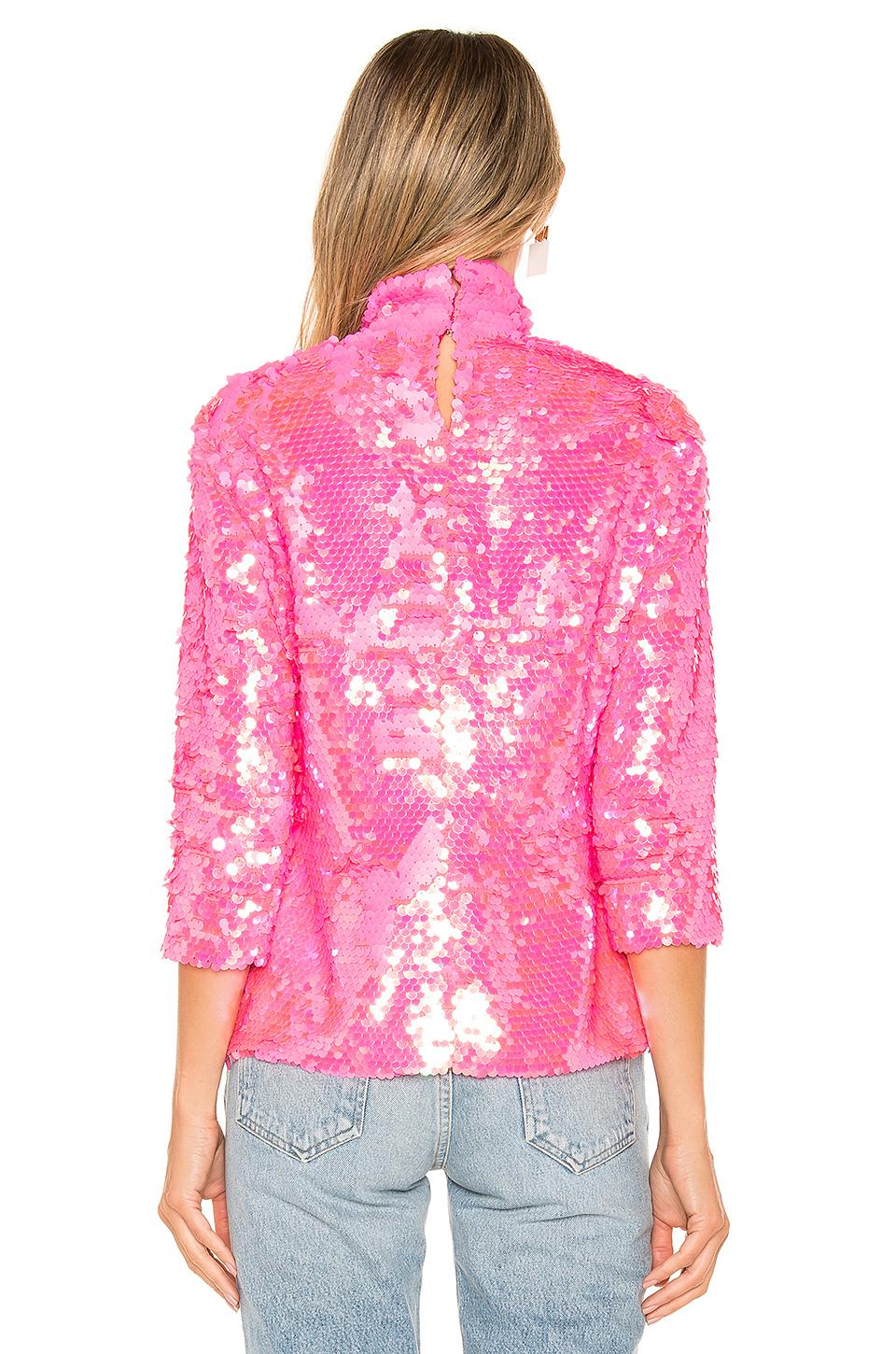 pink sequin turtleneck