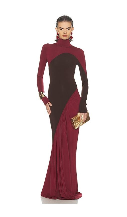 knee length dresses for ladies Black Helsa drape front Matte maxi dress