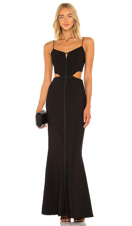 likely black gown