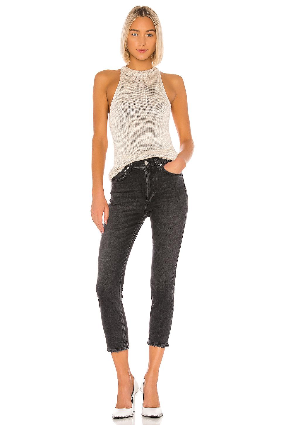 Agolde Cotton Riley High Rise Straight Crop. Size 28,29,30,31,32. in ...