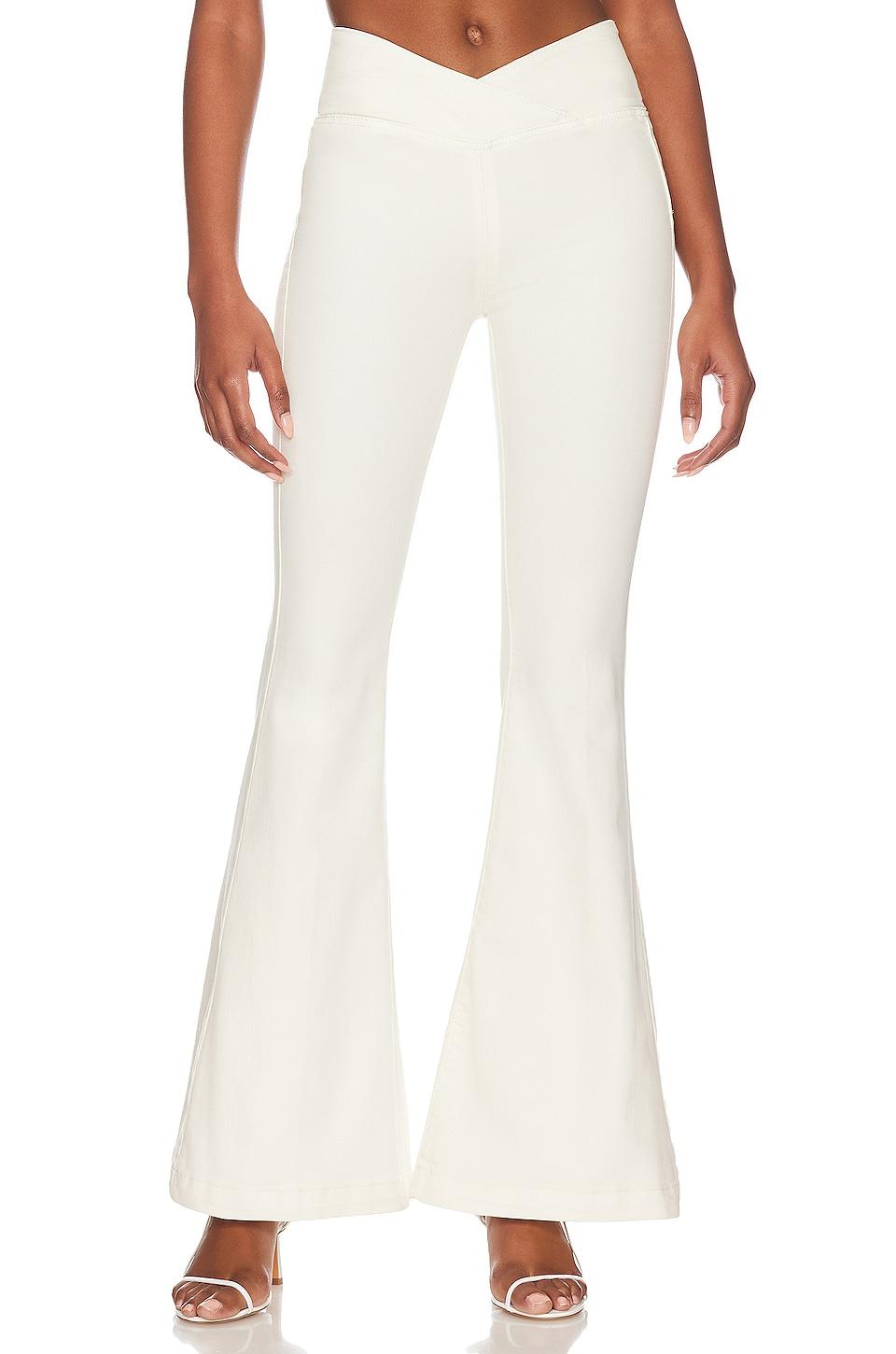 Free People Venice Beach Flare Jean in White | Lyst