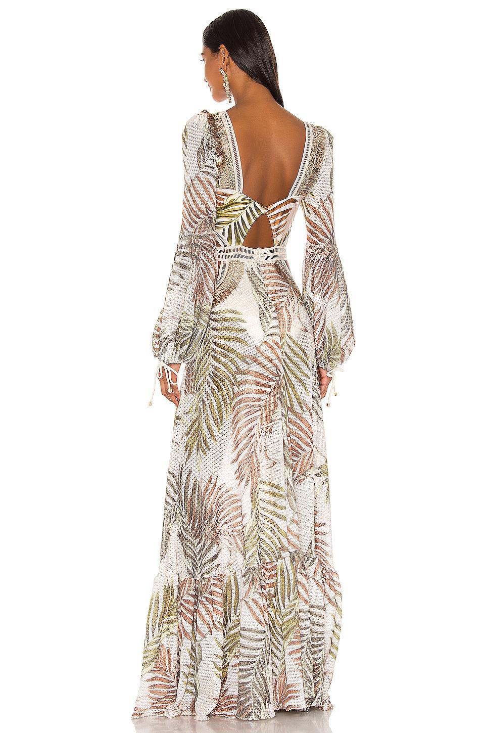 Long Sleeve Crochet Beach Dress 