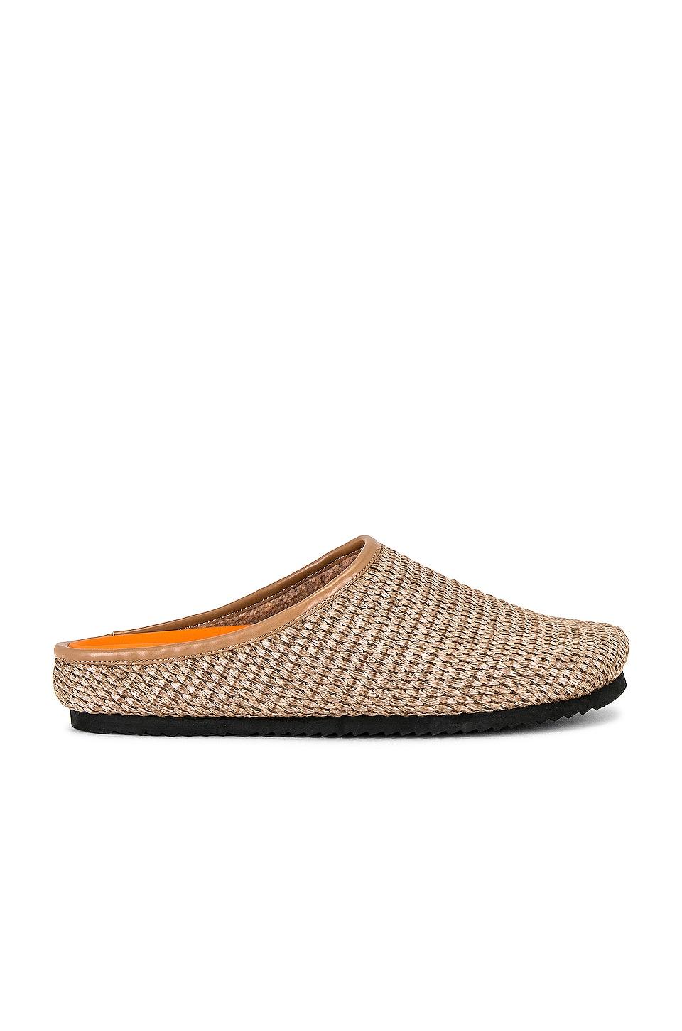 Roam The Raffia Mule in Brown | Lyst UK