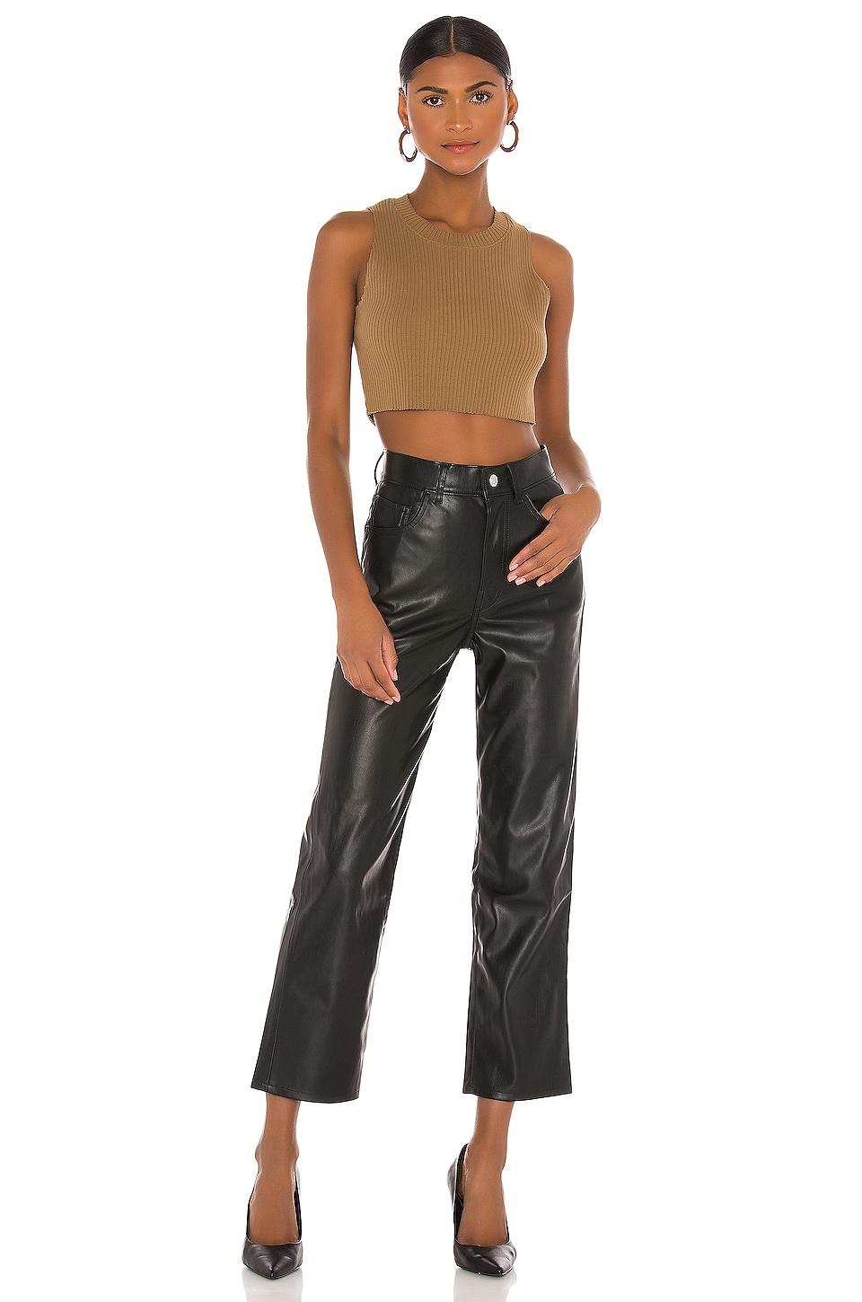 Levi's Faux Leather Ribcage Straight in 