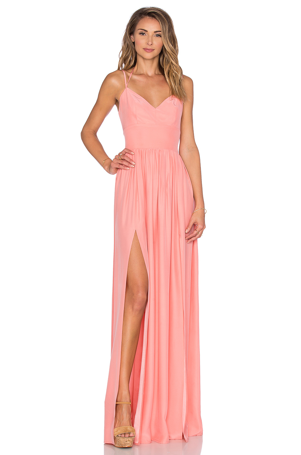 Amanda uprichard Rio Maxi Dress in Pink | Lyst