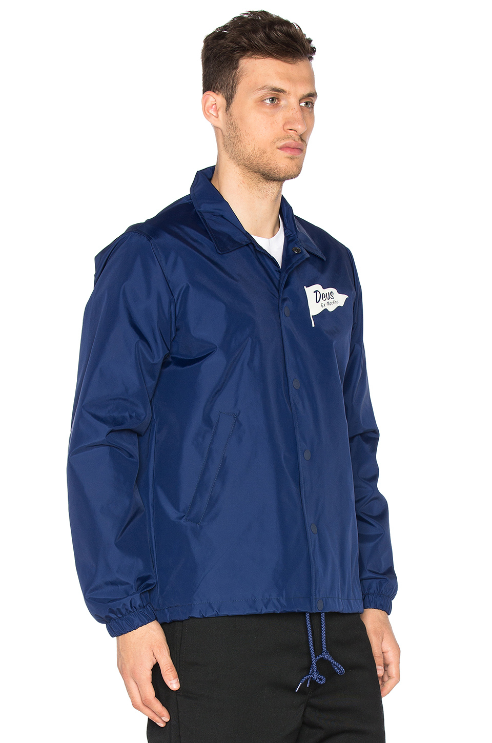  Deus Ex  Machina Wheelin Coach Jacket  in Blue for Men Lyst