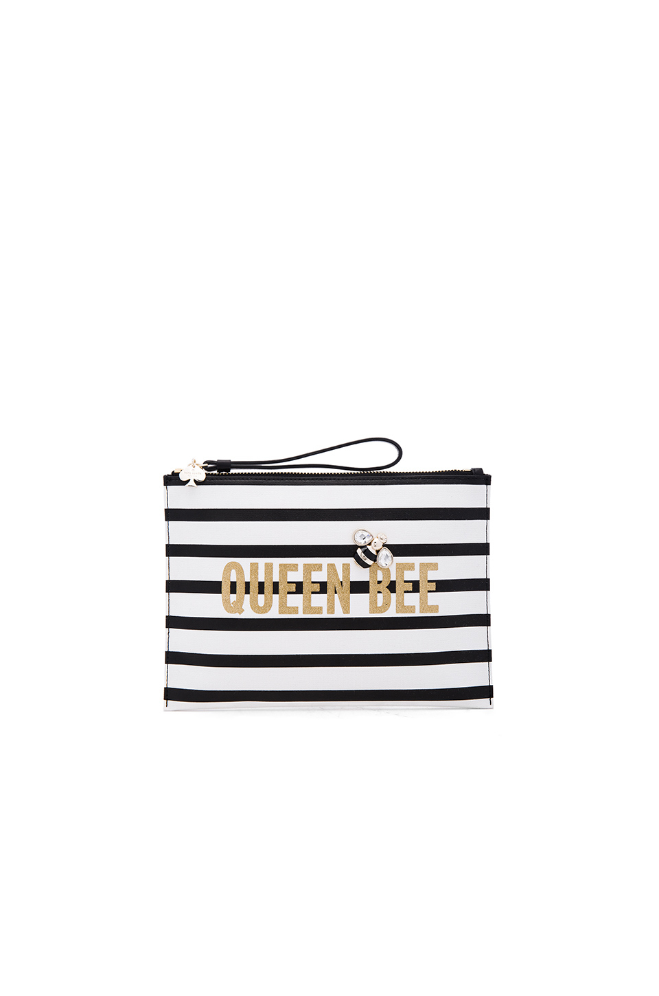 Kate Spade Canvas Queen Bee Bella Clutch in White Lyst
