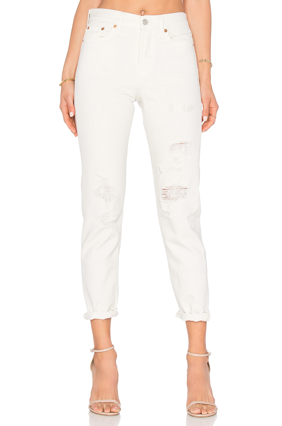 white wedgie fit levi's
