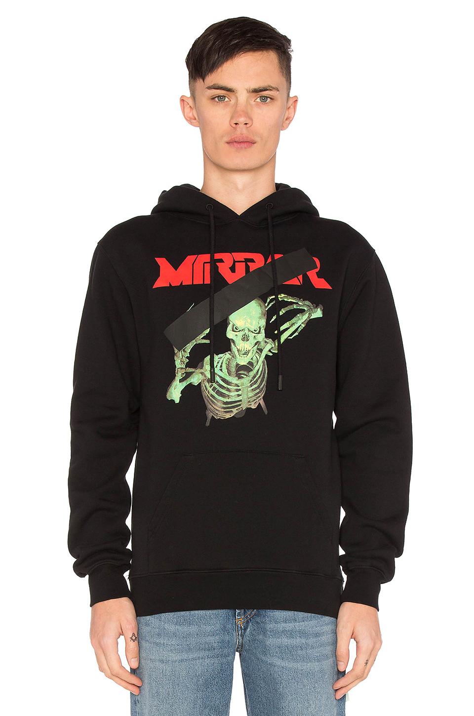 Off-White c/o Virgil Abloh Cotton 'skull Mirror' Hoodie in Black for Men |  Lyst