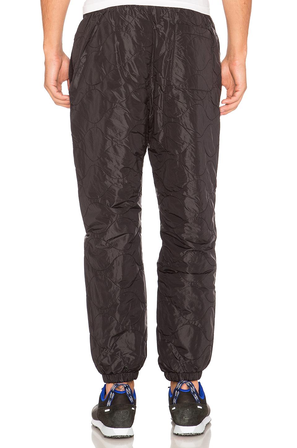 Stussy Synthetic Quilted Pant in Black for Men - Lyst