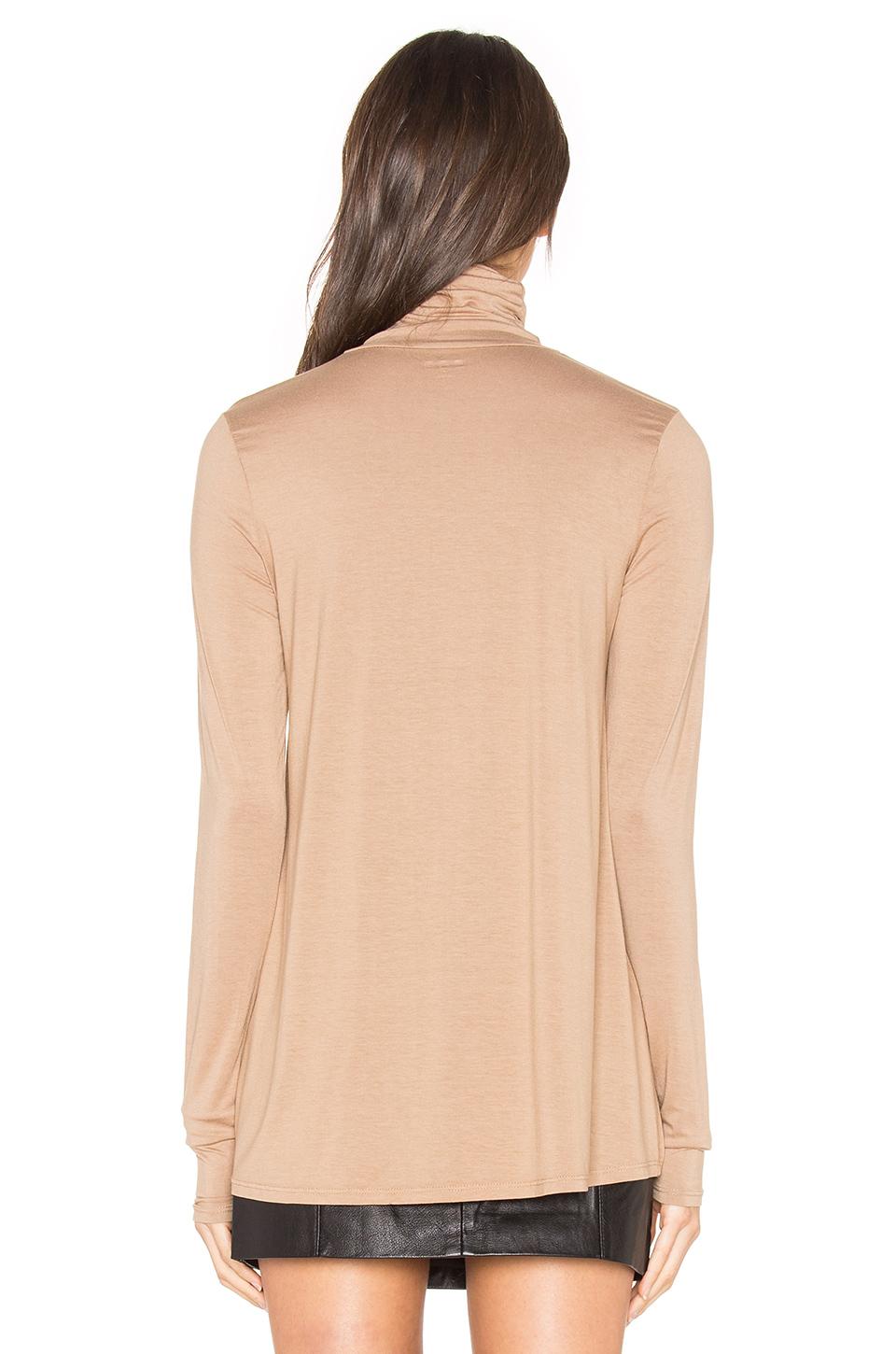 Three Dots Synthetic Long Sleeve Turtleneck Top - Lyst