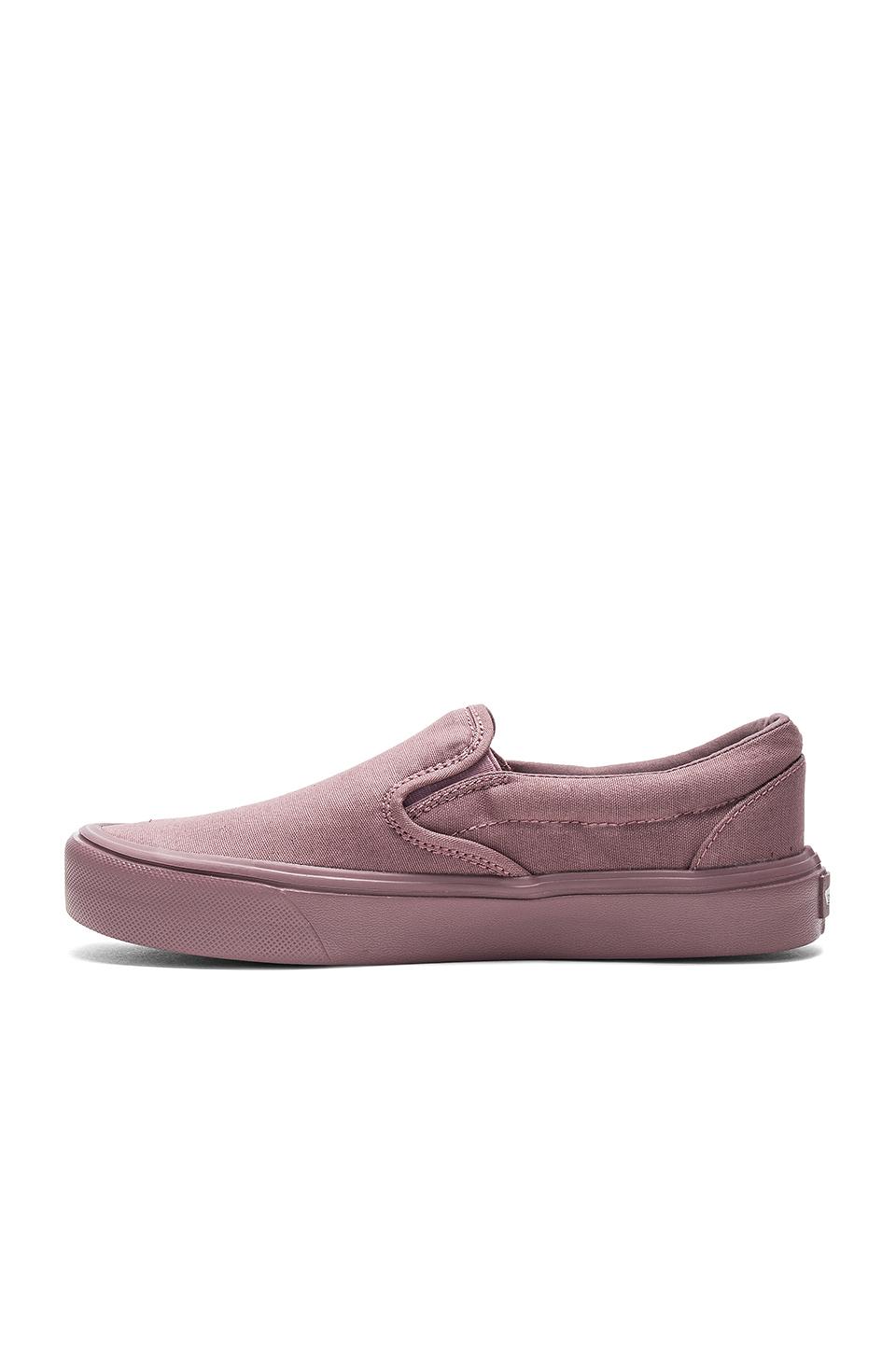 vans slip on mauve