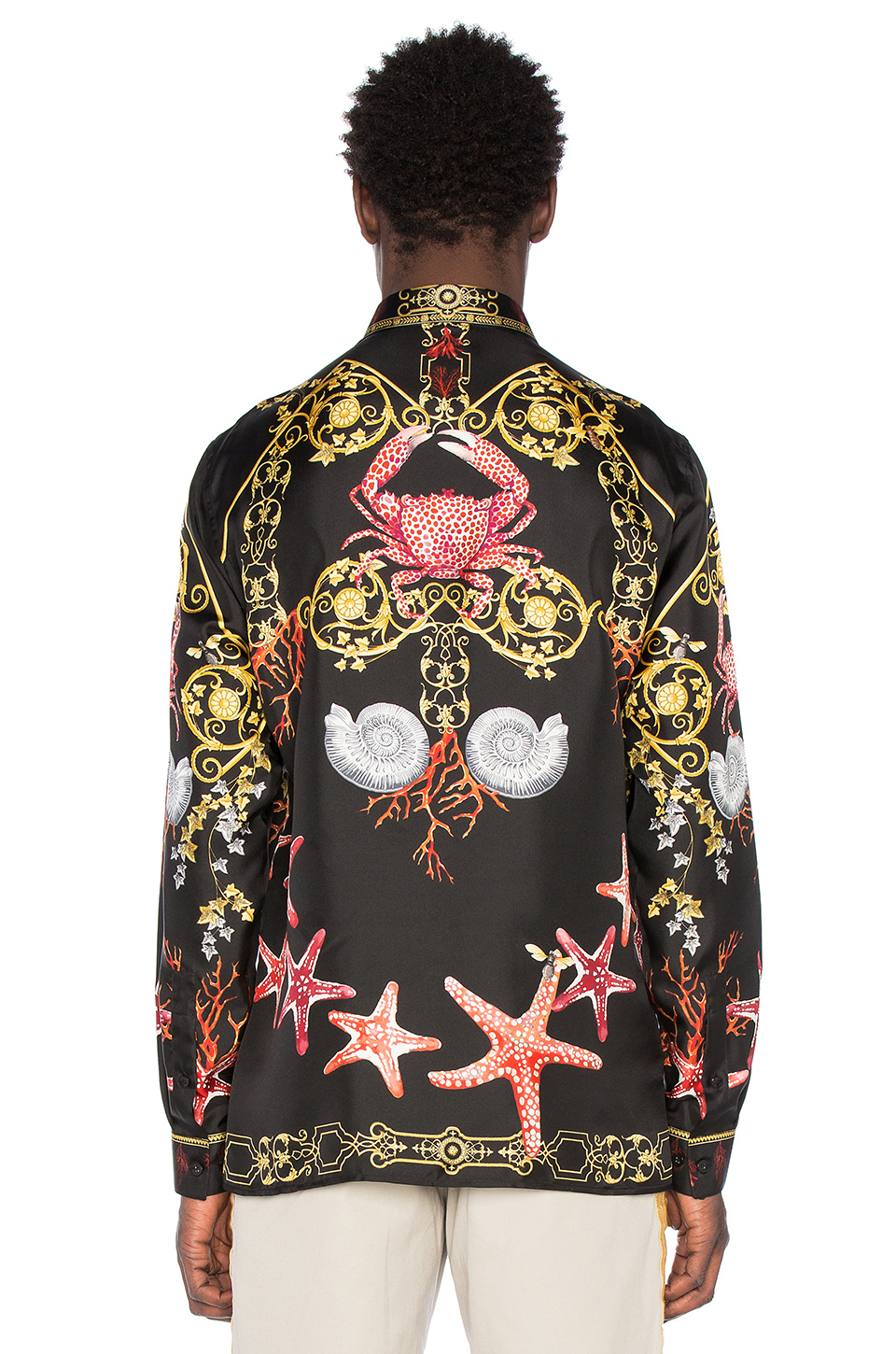 Versace Printed Silk Shirt for Men - Lyst