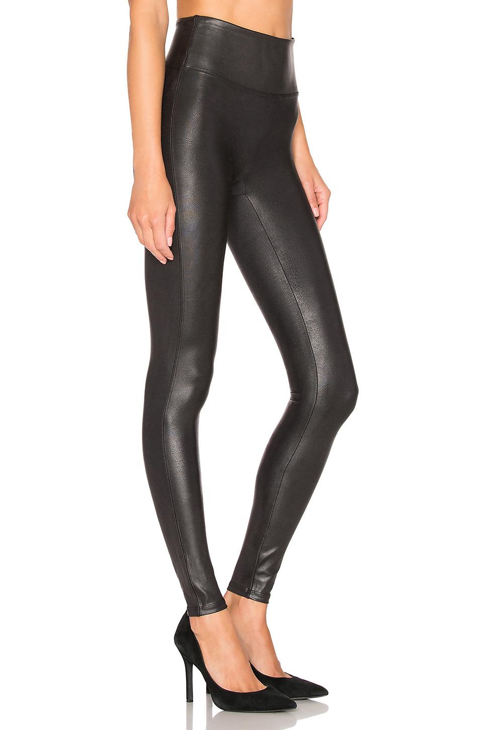 Spanx Synthetic Faux Leather Leggings in Black - Lyst