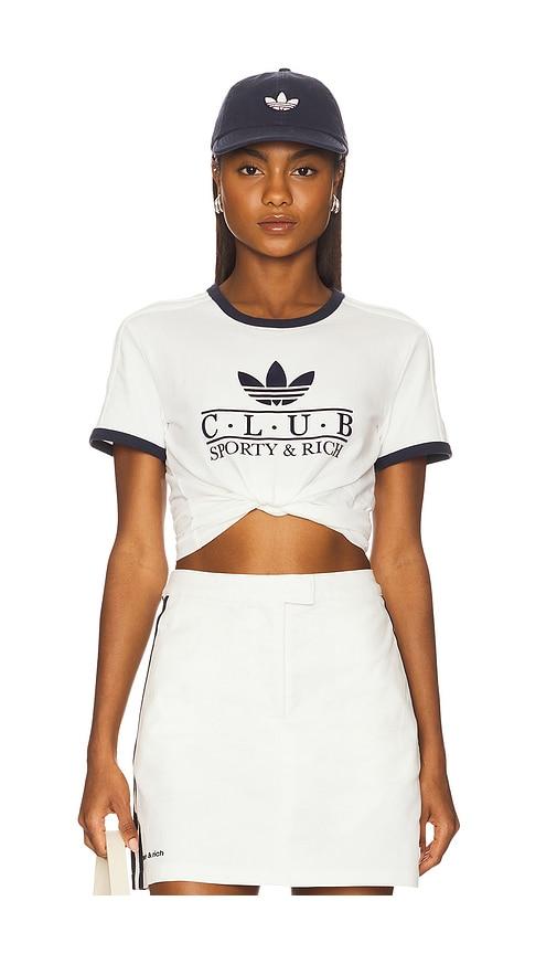 adidas originals SPORTY&RICH Tシャツ adidas スポーティー&リッチ 半袖Tシャツ 水色