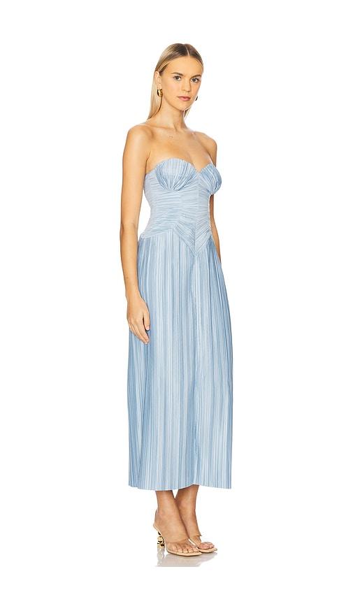 cult gaia blue feather dress Cult Gaia Hansal Feather Dress by Cult Gaia