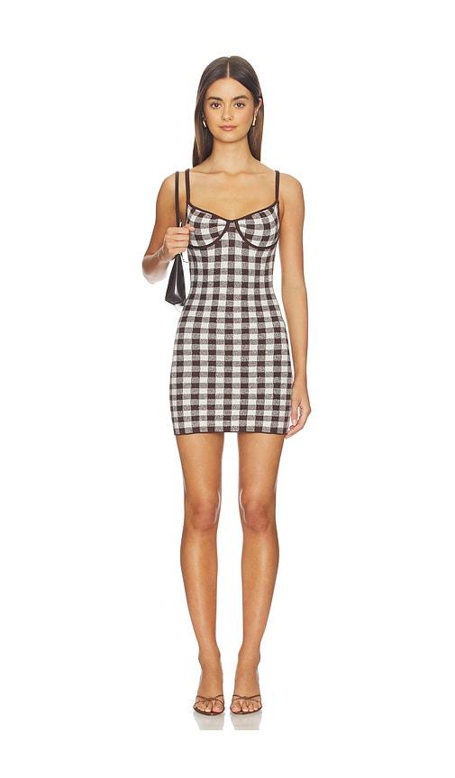 white christmas dresses Blue Floaty Dress with Majorelle Tie Dye Print → Juliet Dunn London main image 0