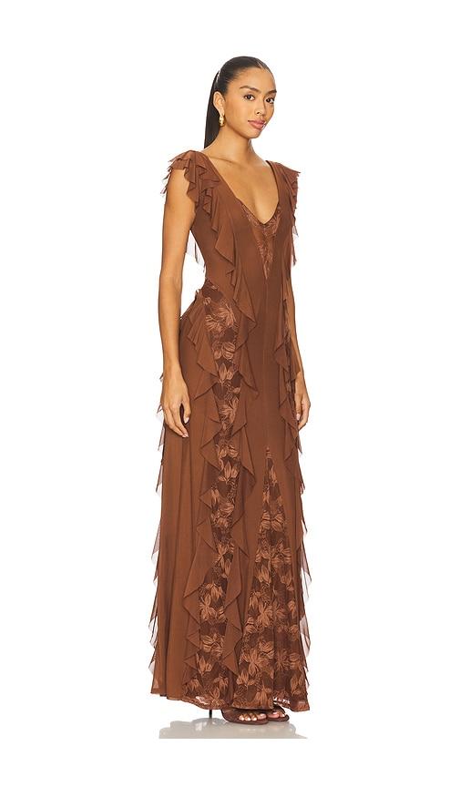 high low casual wedding dresses High-Low Dress with Multiple Layered Skirt EU40 / Vanilla summer 2025 fashion Color:Blue Tie Dye low design JS Collections A-line Dress