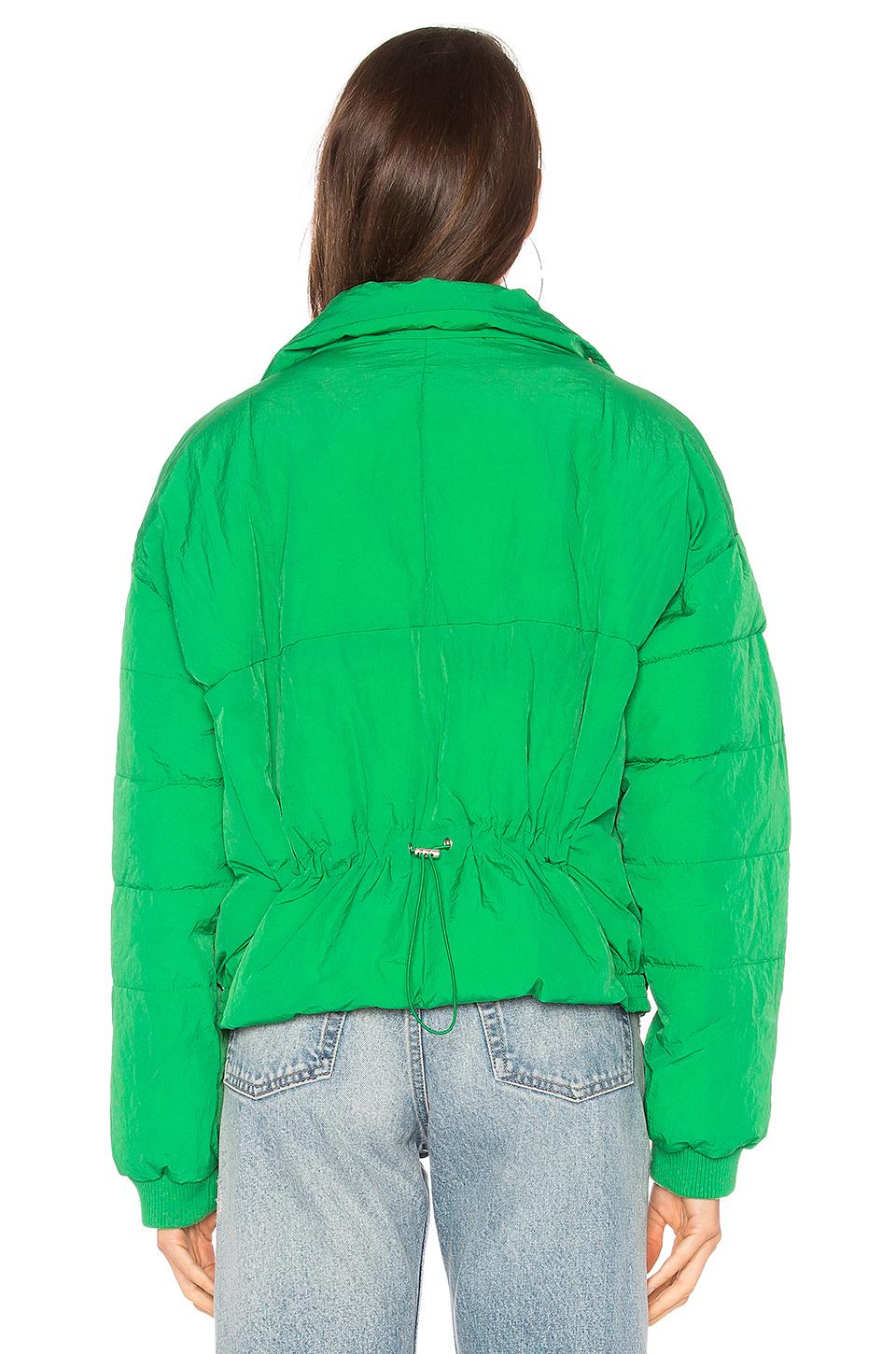 Lyst Free People Slouchy Cropped Puffer Coat in Green