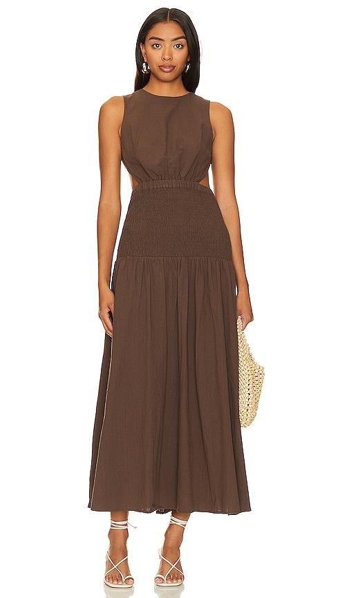 SNDY'S Lottie Dress in Brown | Lyst SNDY'S Lottie Dress in Brown | Lyst