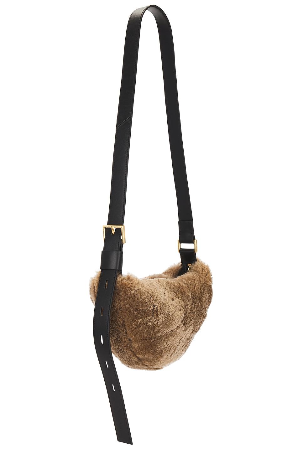 AllSaints レディース ホワイト Half Moon クロスボディ ショルダーバッグ