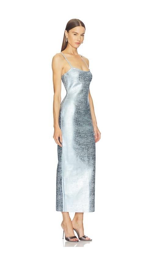 ariella blue satin strapless maxi dress Ariella Blue Satin Strapless Maxi Dress - 12