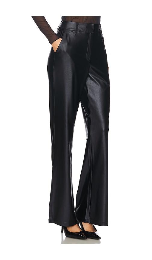 Pants Outfit Commando Women's Faux Leather Wide Leg Pants High