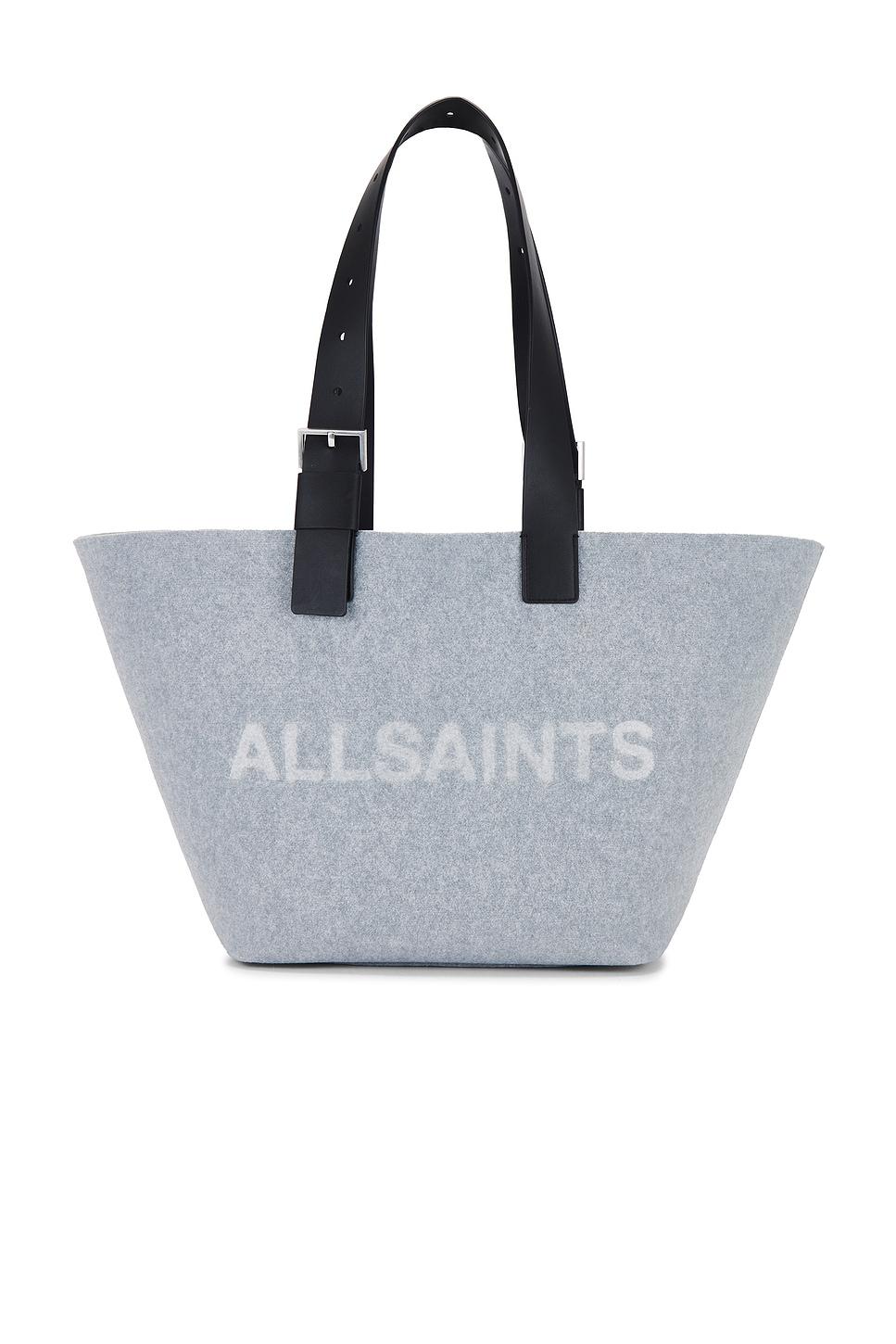 AllSaints レディース ブルー Anik フェルトトート トートバッグ
