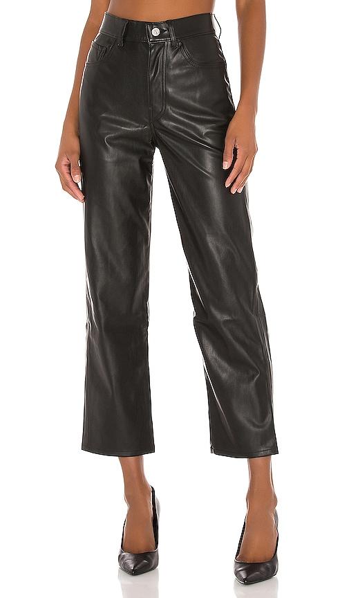 Levi's Faux Leather Ribcage Straight in 