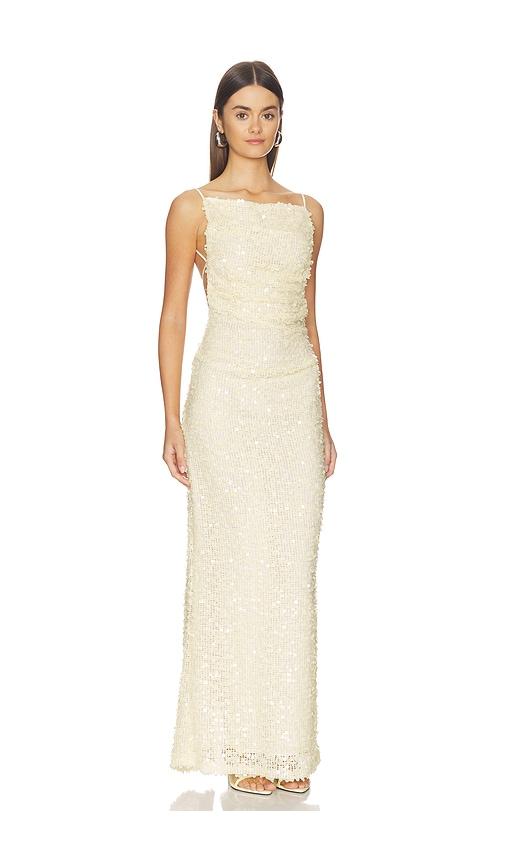 white christmas dresses Eternity Scoop Maxi Dress in Cream