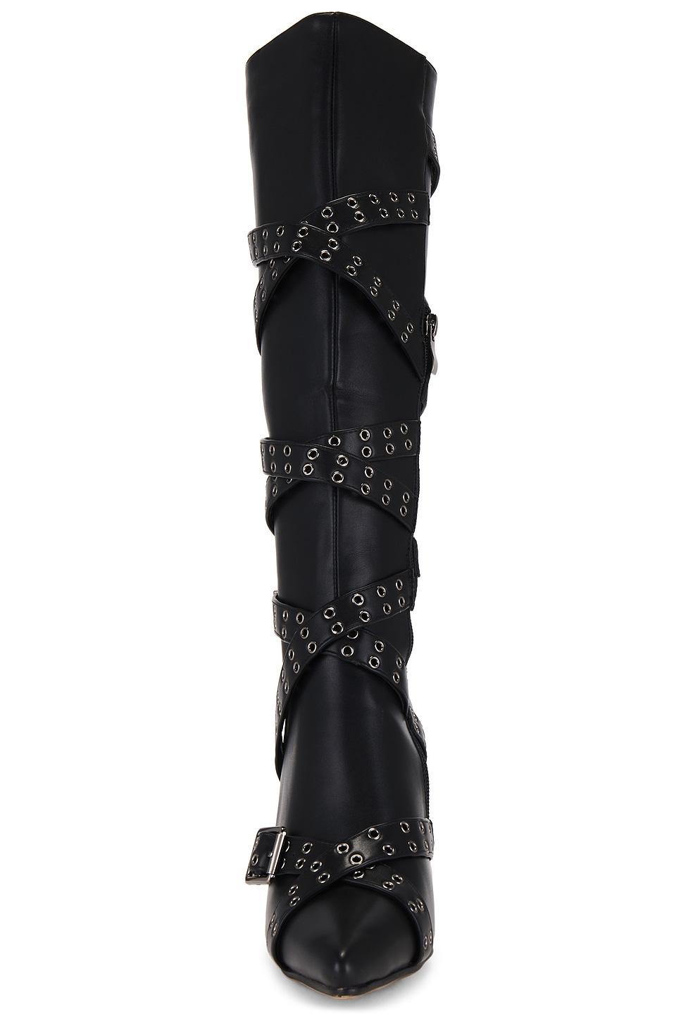 NII HAI ストラッピーブーツ NIIHAI Nii Hai Strappy Boots in Black | REVOLVE