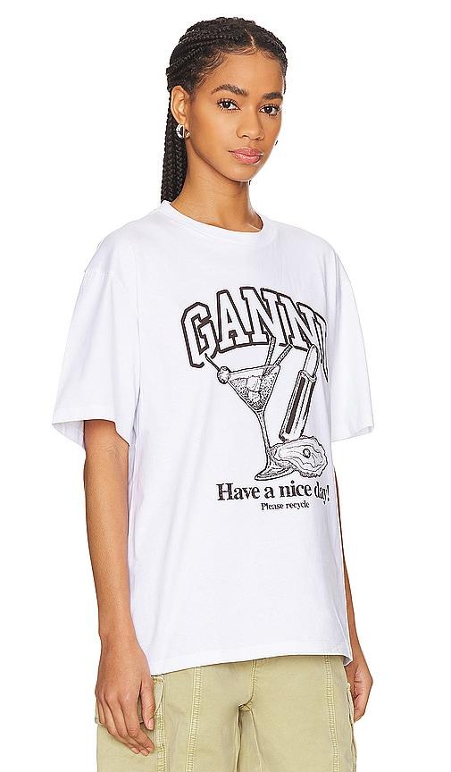 GANNI グラフィックTシャツ クリーム色 楽天市場】GANNI ガニー 長袖 Tシャツ FUTURE HEAVY JERSEY MOON