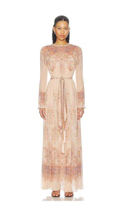 zimmermann dresses sale Luna Blue Paisley Button Long Sleeve Midi Dress Lace trims dial up the romance Wedding Dress Zimmerman Dresses Sale