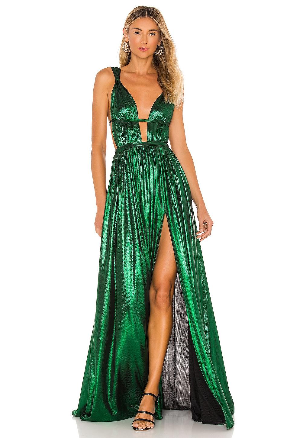 Bronx and Banco Goddess Emerald Gown in Green | Lyst