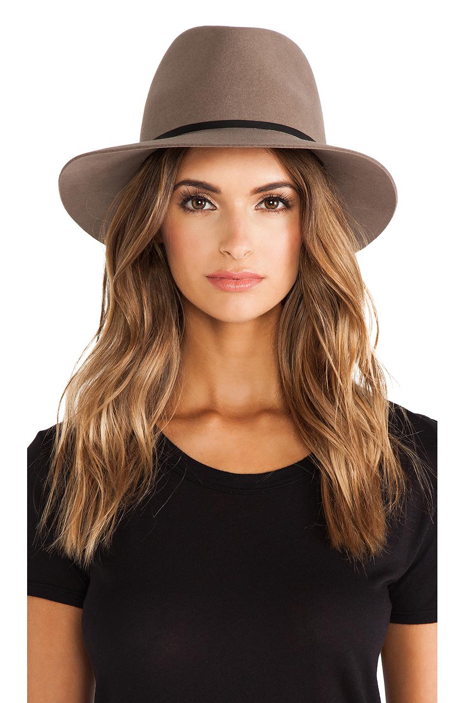 Janessa Leone Lola Hat in Natural Lyst