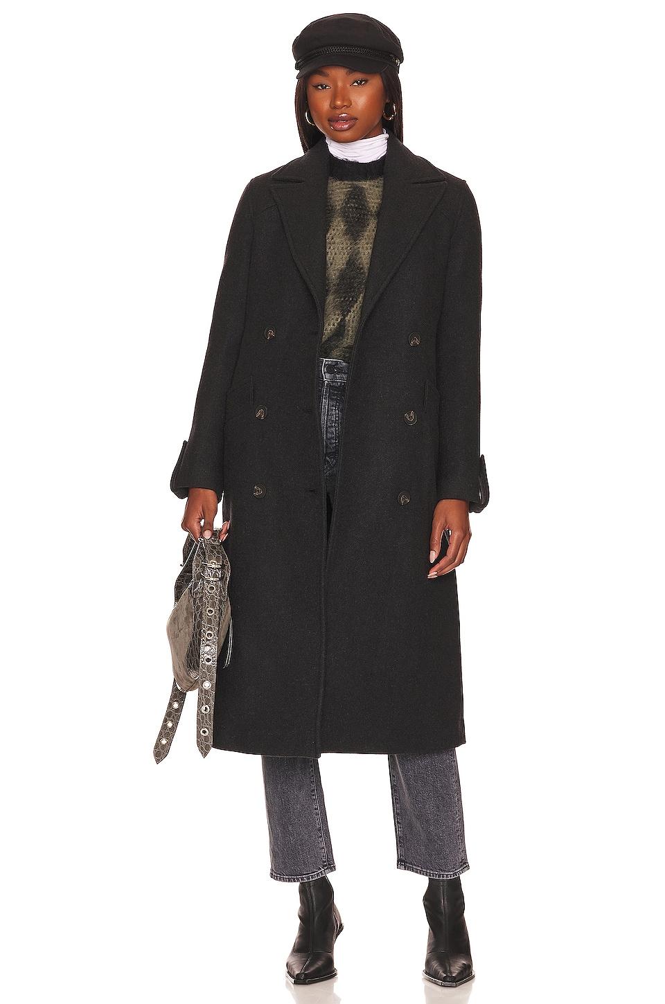 AllSaints Millie Coat in Black | Lyst