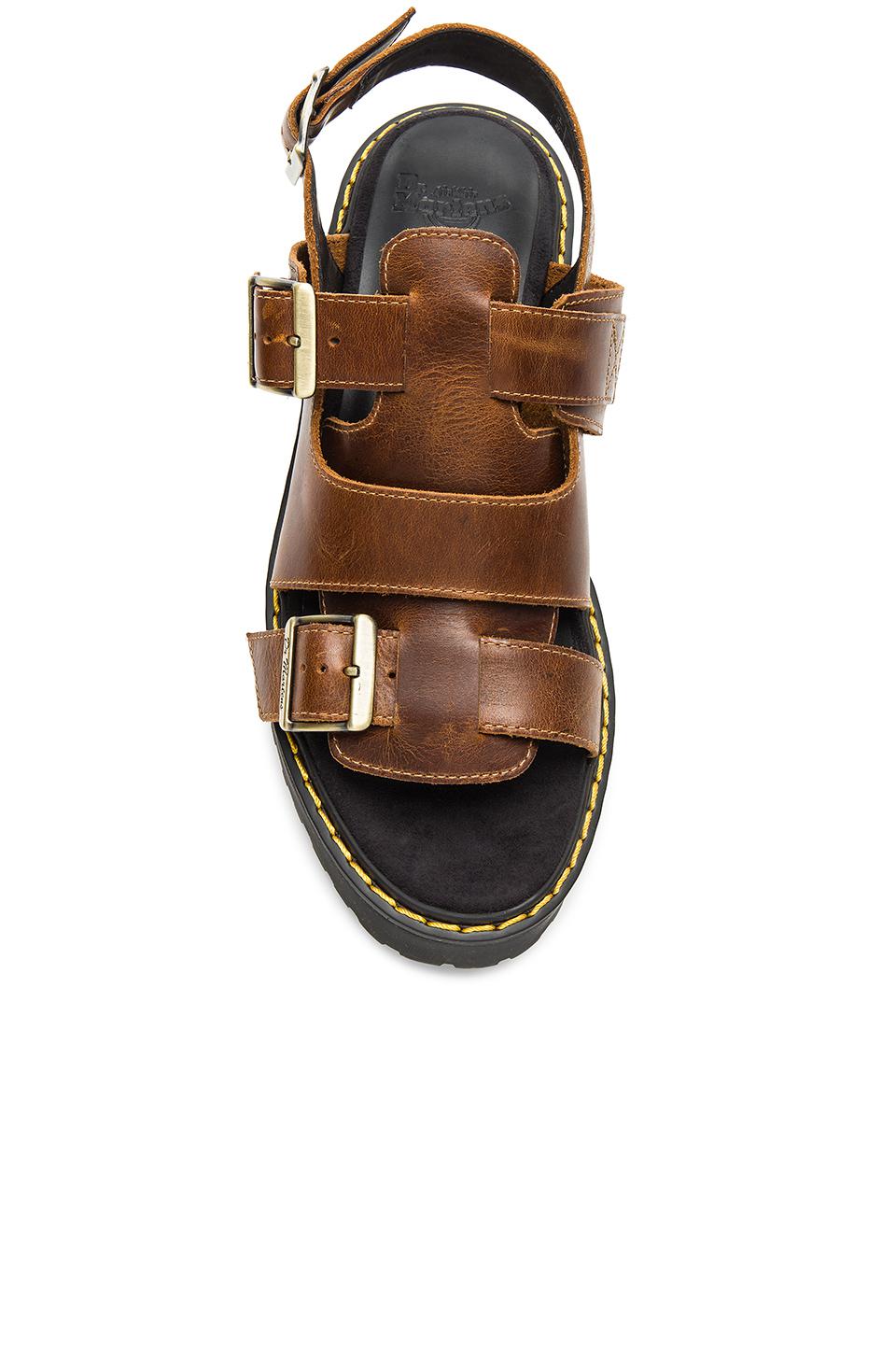 Dr. Martens Leather Ariel Sandal in Butterscotch (Brown) | Lyst