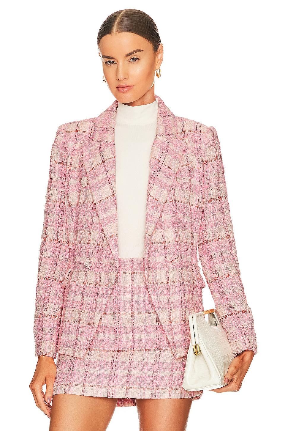 Bardot Boucle Blazer in Pink Lyst