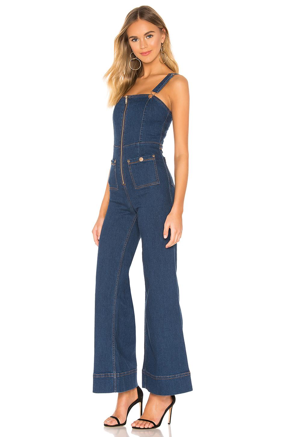 Mccall Quincy Patchwork Overalls Alice Mccall Denim Jumpsuit