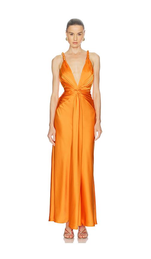 strapless open back dress Leely Women Orange Sheath Long Formal Dress Off the Shoulder Evening Dress  with Sleeves – leelyuk main image 0