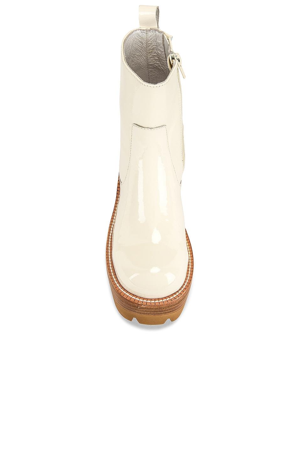 quavo platform bootie white