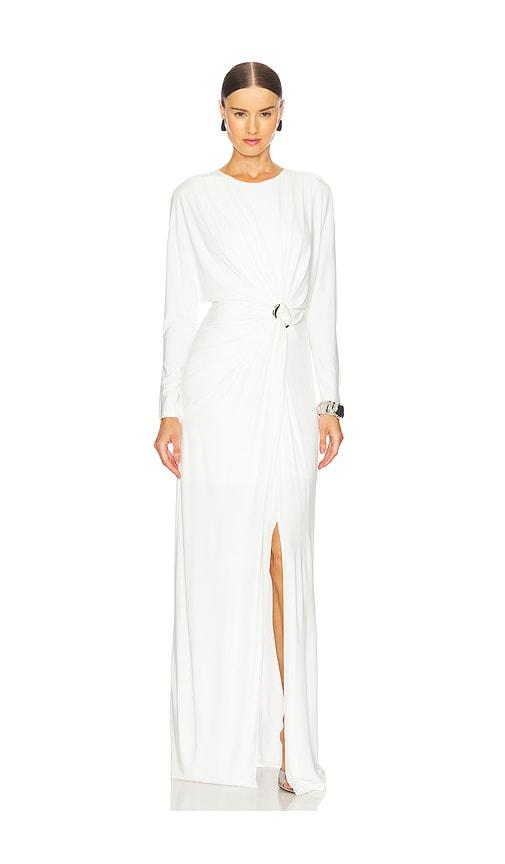 Jonathan Simkhai Maisie Long Sleeve Dress in White | Lyst