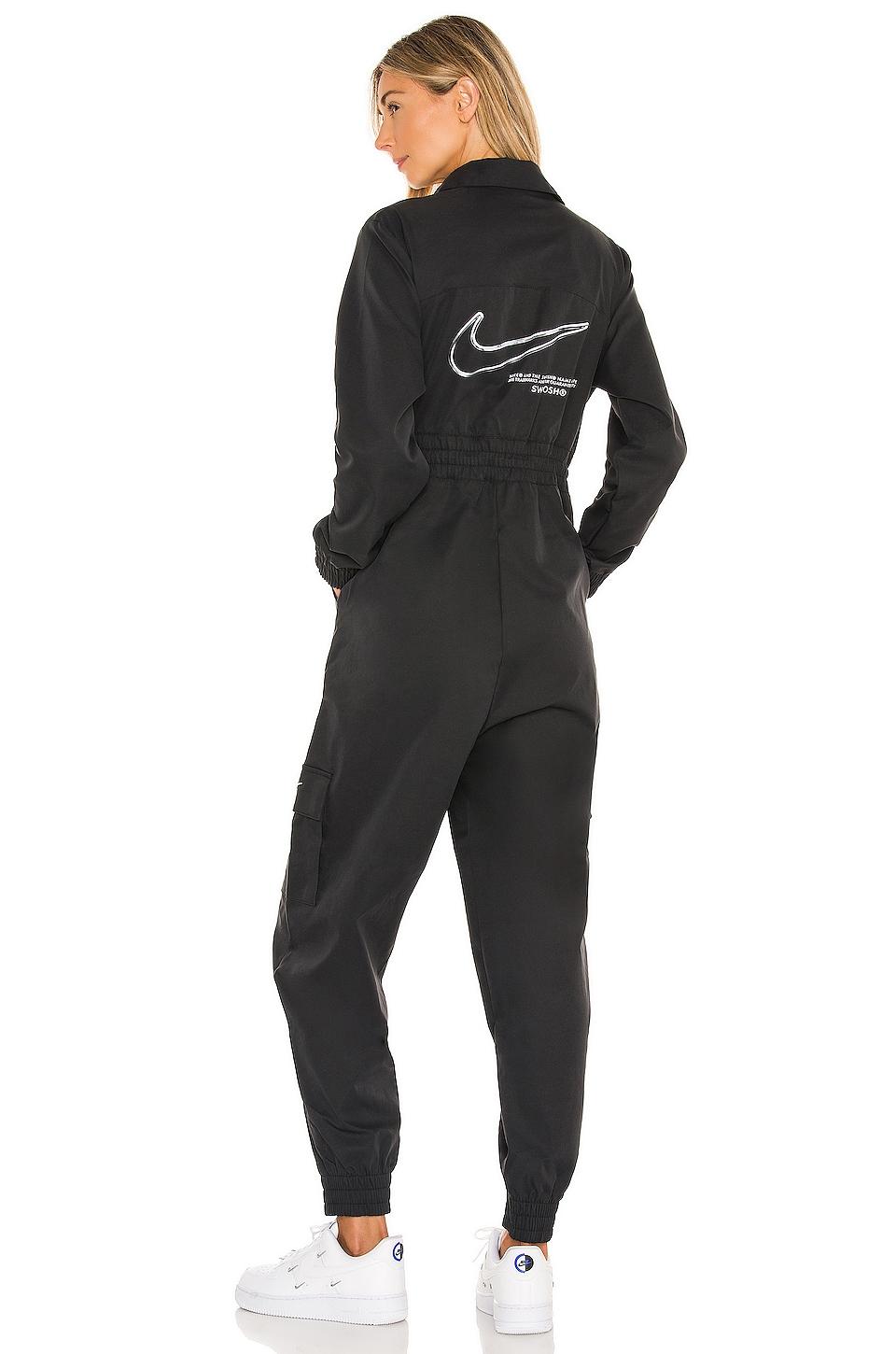Nike Nsw Swoosh Utility Jumpsuit in Black