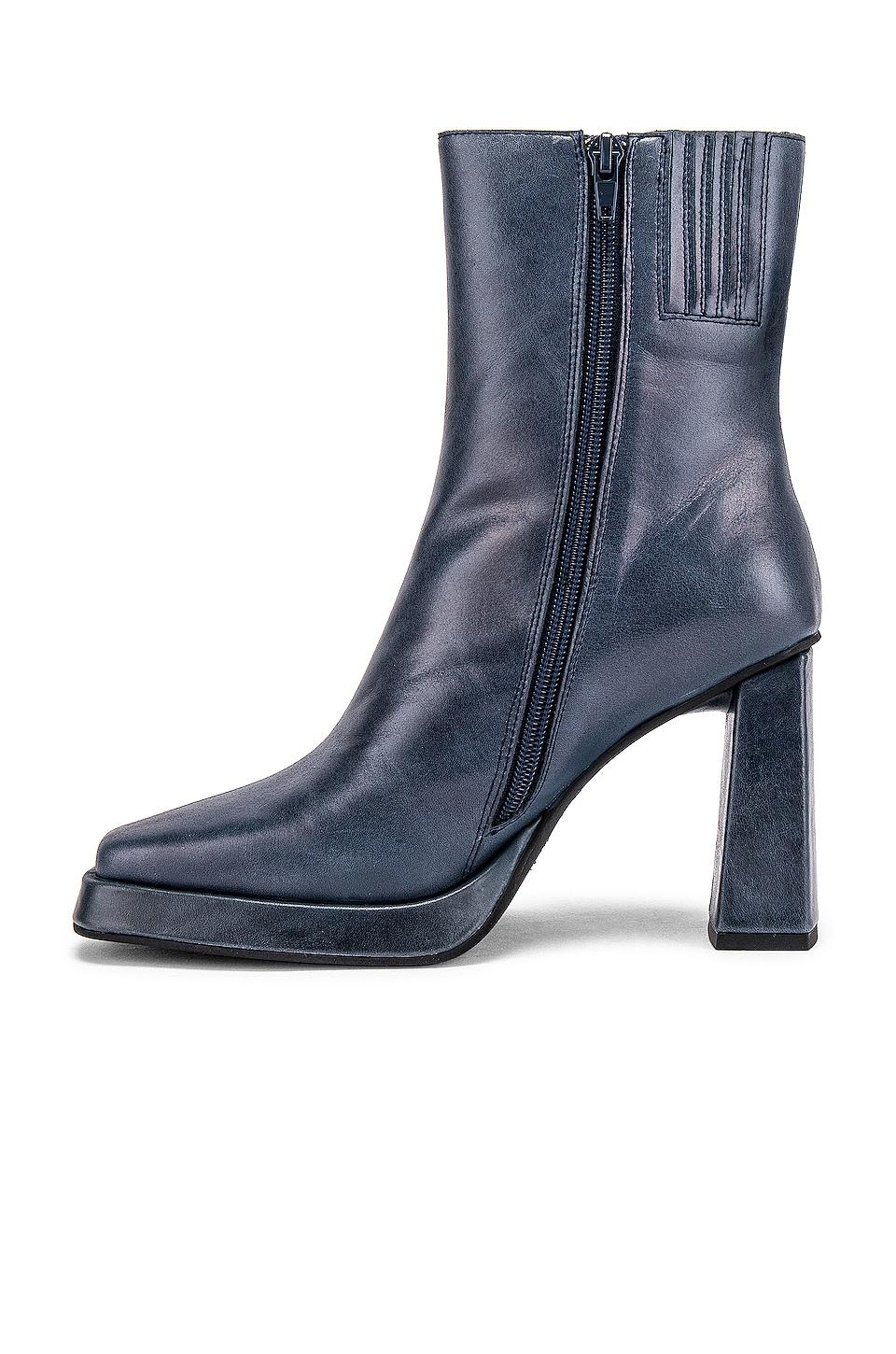 Jeffrey Campbell Leather Maximal Bootie in Dusty Blue (Blue) - Lyst