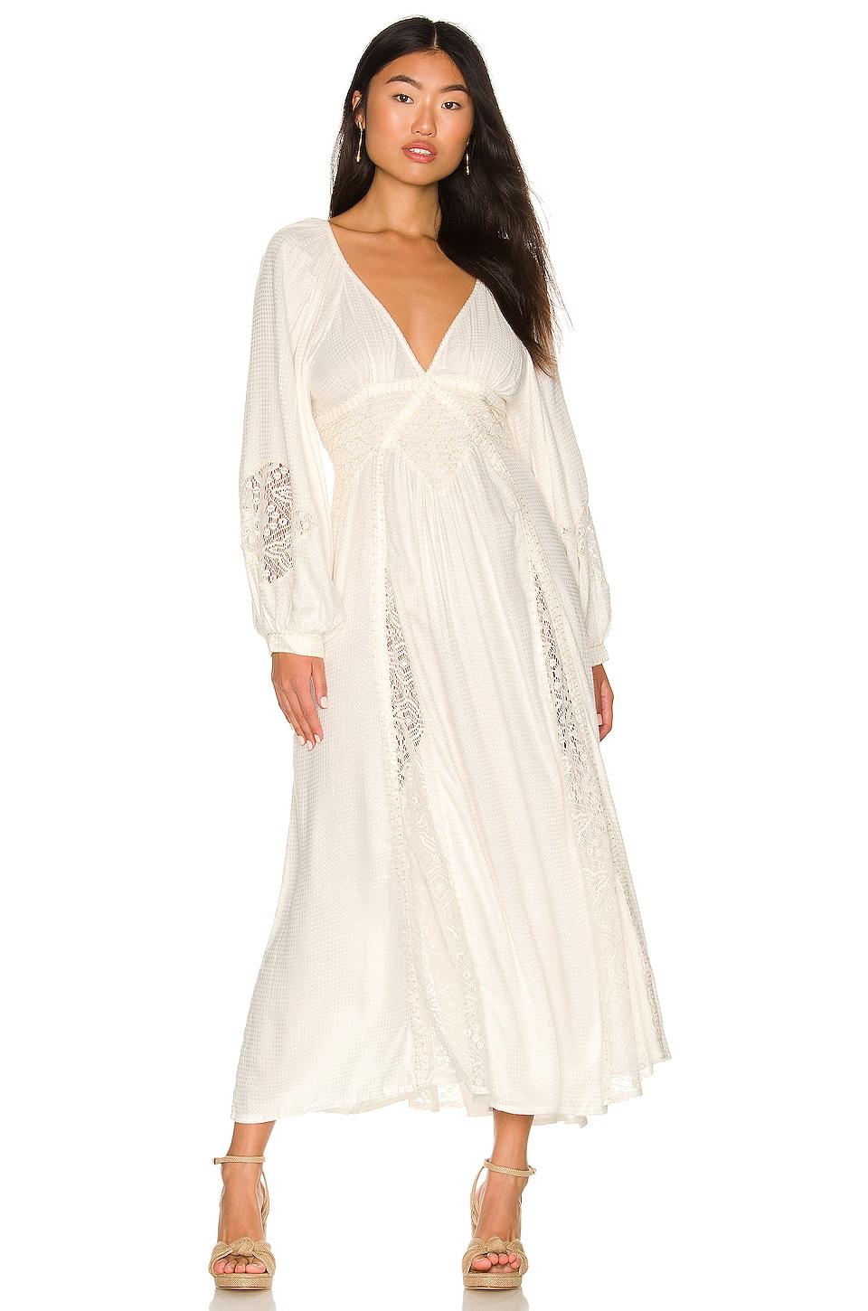 Free People Southwest Lace Maxi Dress in White | Lyst