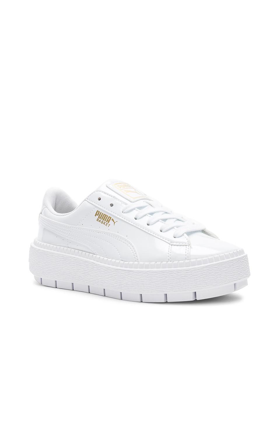 etika puma white platform sneakers 
