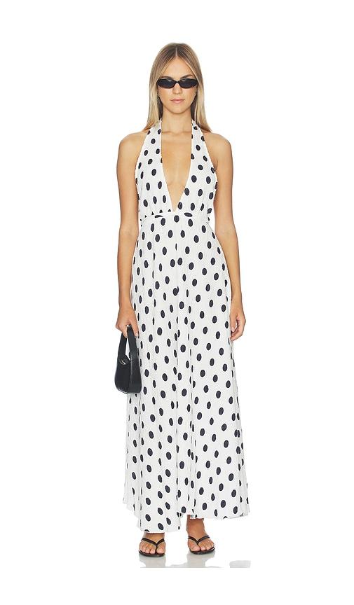 boho maxi dress au Livna Halter Maxi Dress Raisin/Teal / M